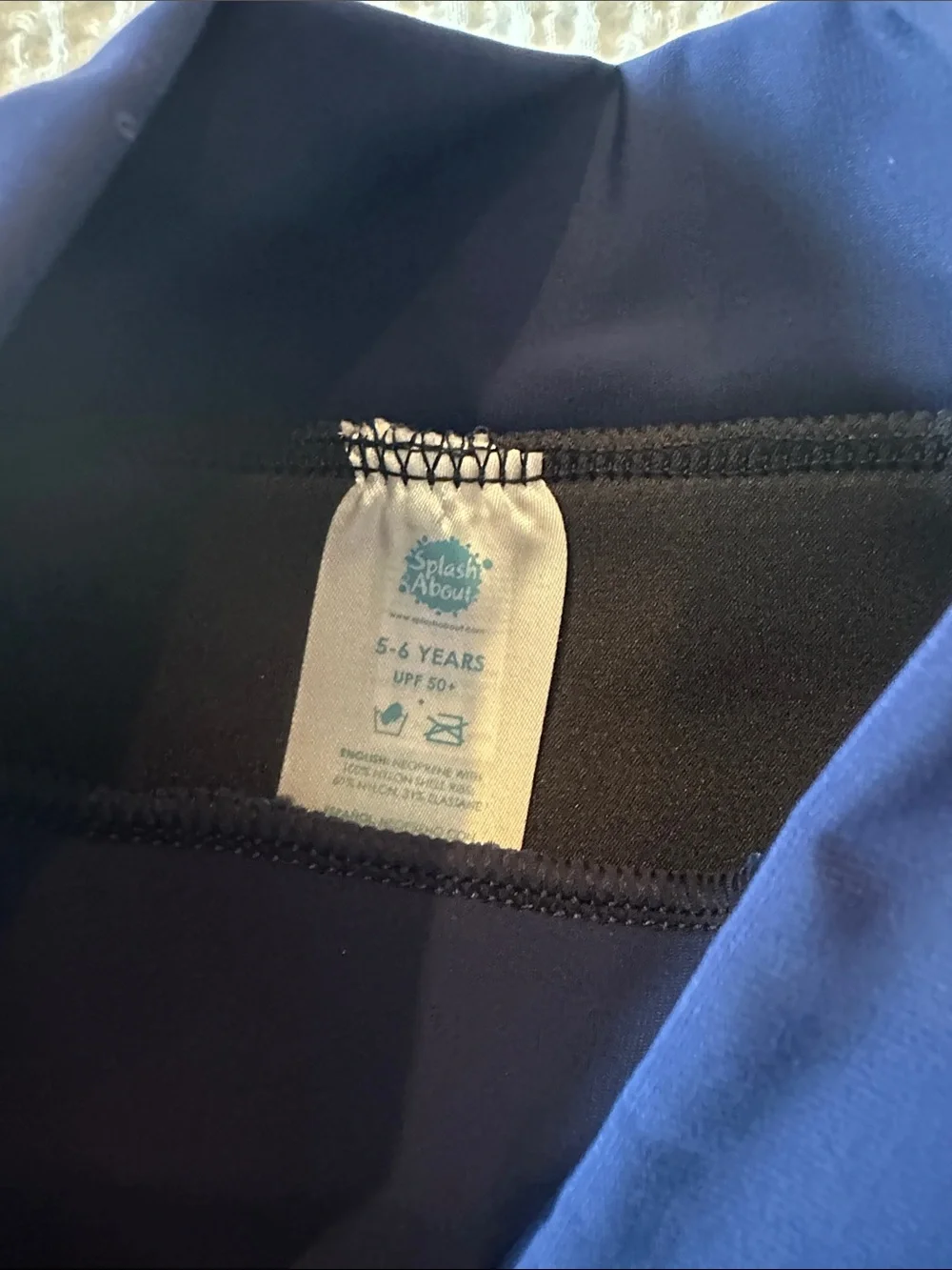 NWOT Splash About Teal and Navy Kids Swim Trunks